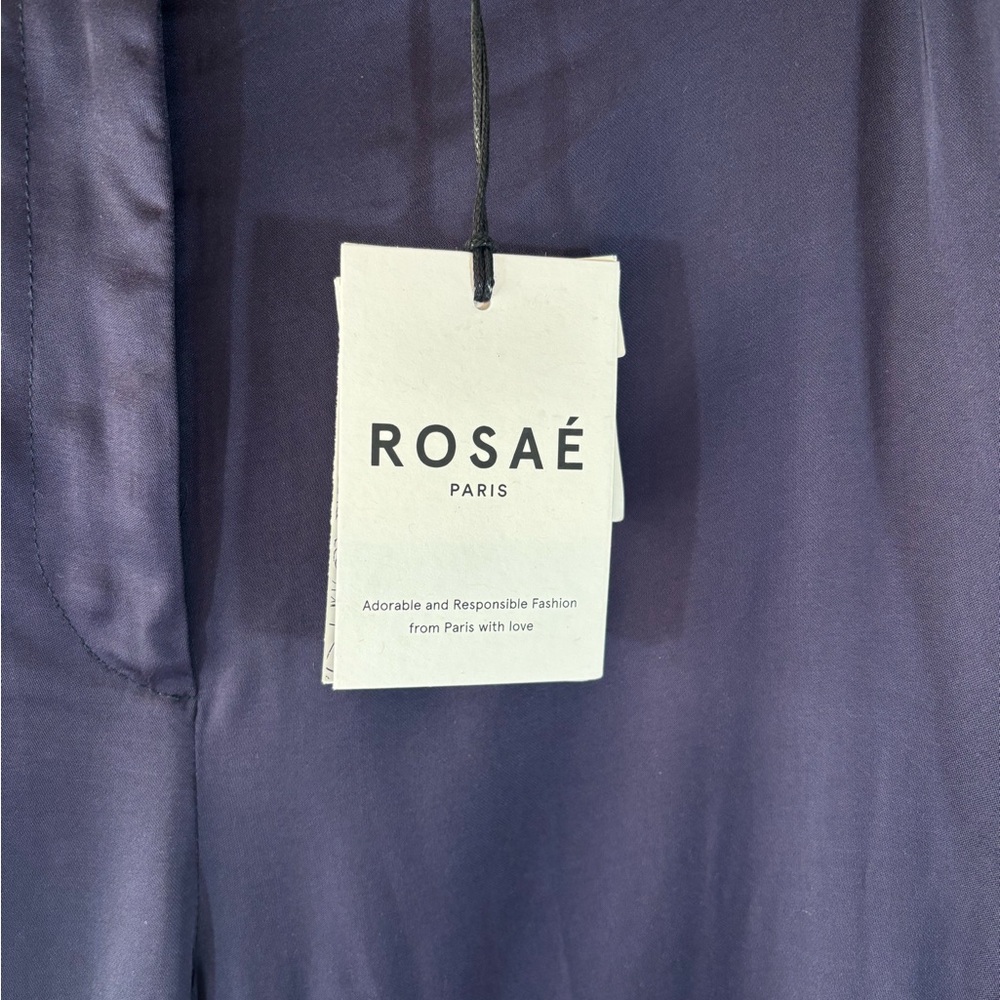 Rosae Paris Navy Wide Leg Pants